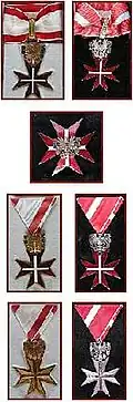 The seven lower classes of the Decoration
