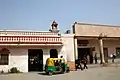 Delhi Cantonment Station Old and New facade.
