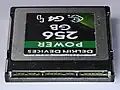 A CFexpress Type B card with contacts visible