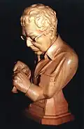 Denis Parsons self-portrait Lime wood Sculptors collection