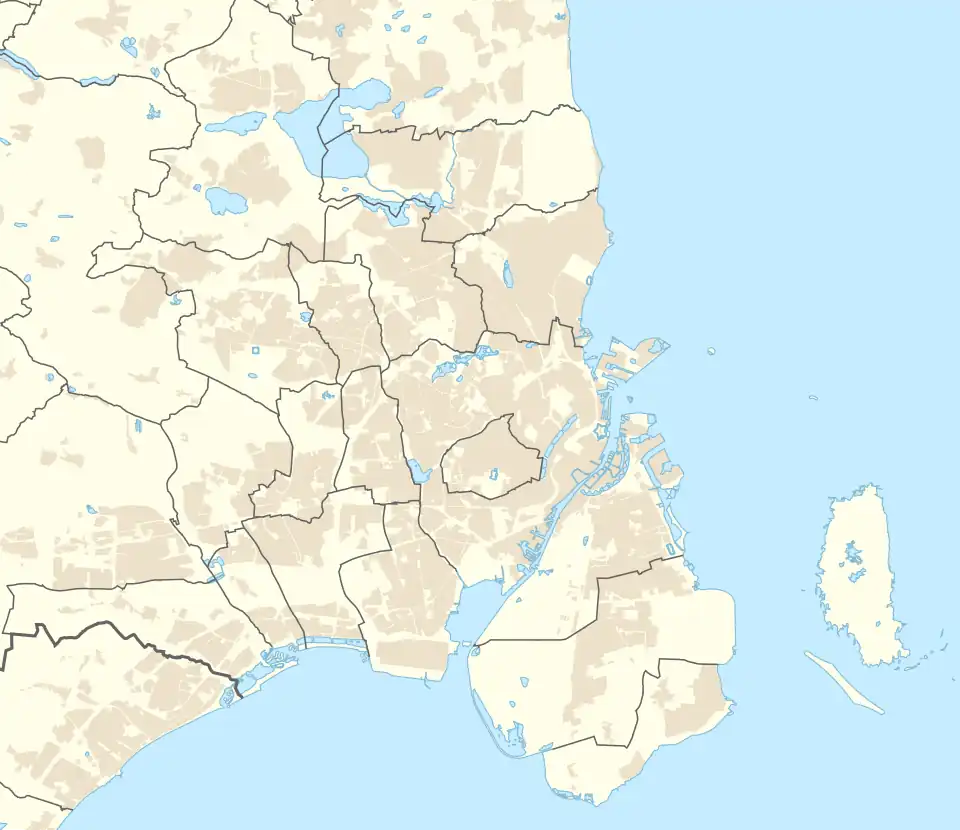 Valby station is located in Greater Copenhagen