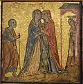 Deodato Orlandi, 1300–10, scene from the Life of John the Baptist (Gemäldegalerie, Berlin)