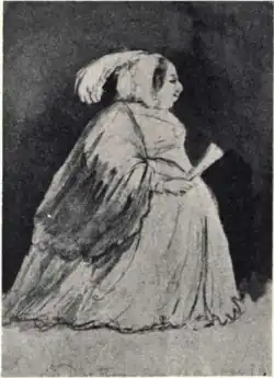 Caricature of Queen Mother Désirée Clary.