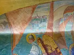 St Michael and Garden Island on western wall