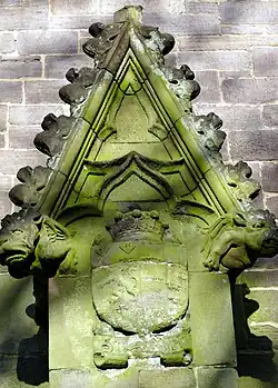Detail of stone church exterior