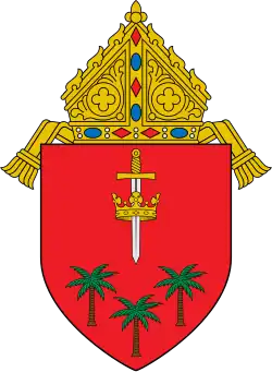 Coat of arms of the Diocese of Lucena