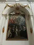 Saint Benedict giving the Rule.