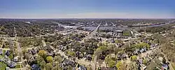 Aerial view of Dixon, Illinois
