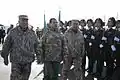Dmitry Medvedev, Nursultan Nazarbayev, and Kurmanbek Bakiyev inspecting the company in 2009.