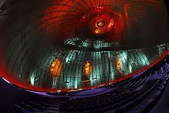 The dome of the Athens Planetarium.