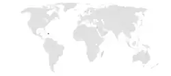 Map indicating locations of Dominican Republic and Israel