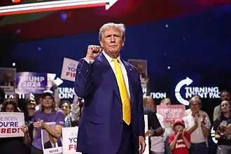Trump at a Turning Point event