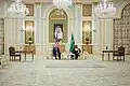 Crown Prince Mohammed Bin Salman and US President Donald Trump in Al Yamamah Palace
