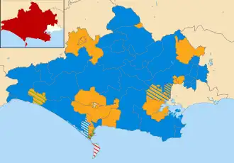 2019 results map