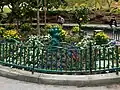 Fence and fire hydrant in Downtown Disney