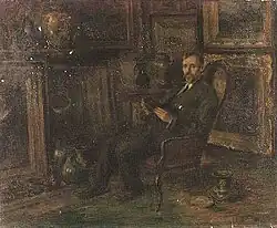 Dr Isaac Monroe Cline at Home 1910 by Robert Bledsoe Mayfield