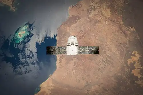 Dragon approaching the ISS