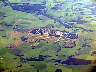 An aerial view of Dreux-Louvilliers Air Base
