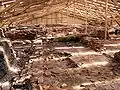 Excavated castle foundations in 2009