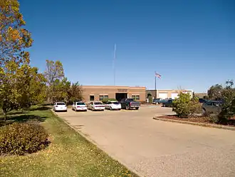 The Dunn County Courthouse in Manning