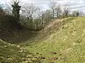 Ditch at Dingestow Castle