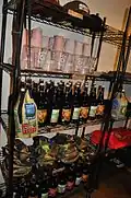 East End Brewing Company merchandise shelf at Pittsburgh (Larimer) location.