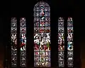 The east window, depicting the wedding feast at Cana