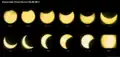 Time lapse images as seen from Villa Gesell, Argentina