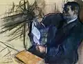 Pagans and Degas' Father (pastel sketch), 1882