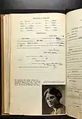 Edith Mason's passport, pg. 1., 1918
