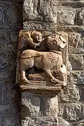 Découverte du corps de saint Aventin par un taureau, église de Saint-Aventin