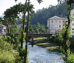 The Eo river passing through A Pontenova.