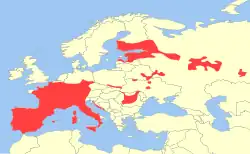 Map of range