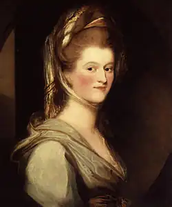 c. 1780 portrait of Berkeley by Ozias Humphry