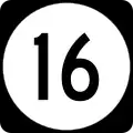 Delaware Route 16 marker