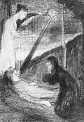 Drawing by Emerich Tamás (1901)