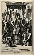 Nur Jahan with her servants