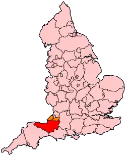 caption=Somerset shown within England