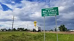 Entering Big Sandy