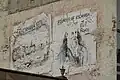 Founder Eli P. Royce honored on the side of a building in Escanaba, September 2021