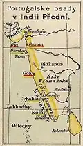Malabar Coast in Portuguese India (16th century CE)