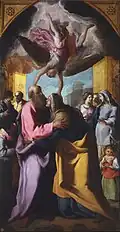 Eugenio Cajés, 1605; by now the scene was becoming less frequent