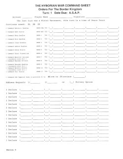 Image of a lined, unfilled order sheet for the game.
