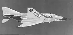 A jet aeroplane in flight