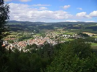 View of Le Malzieu-Ville
