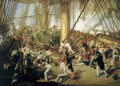 Painting of Nelson's death scene