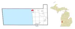 Location within Ottawa County