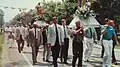 Saint Margaret of Cortona parish festival procession from the Trabue Rd church to the Hague Ave site