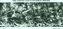 Global mosaic of satellite imagery