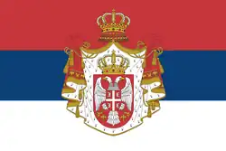 State flag of the Kingdom of Serbia (1882–1918)